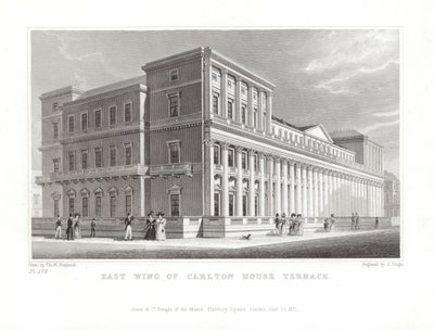 Ala est di Carlton House Terrace da Thomas Hosmer Shepherd