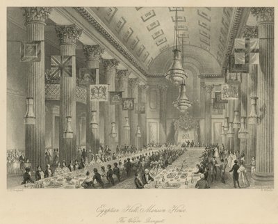 Sala Egiziana, Mansion House da Thomas Hosmer Shepherd