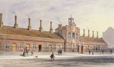 Case di beneficenza di Emery Hills in Rochester Row, 1850 da Thomas Hosmer Shepherd