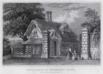Portineria di Broomwell House, Brislington, vicino a Bristol da Thomas Hosmer Shepherd