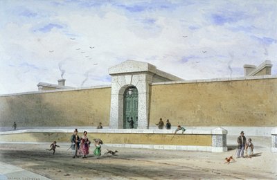 Portale della Prigione di Bridewell, Tothill Fields, Westminster, Londra da Thomas Hosmer Shepherd