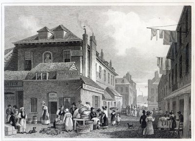 Mercato di Hungerford, Strand, inciso da Thomas Barber, 1830 da Thomas Hosmer Shepherd
