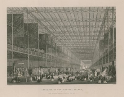 Interno del Crystal Palace (incisione) da Thomas Hosmer Shepherd