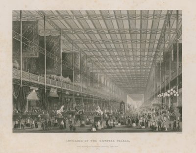 Interno della Grande Esposizione, 1851 da Thomas Hosmer Shepherd
