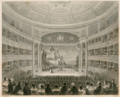 Vista interna del Drury Lane Theatre, Londra da Thomas Hosmer Shepherd