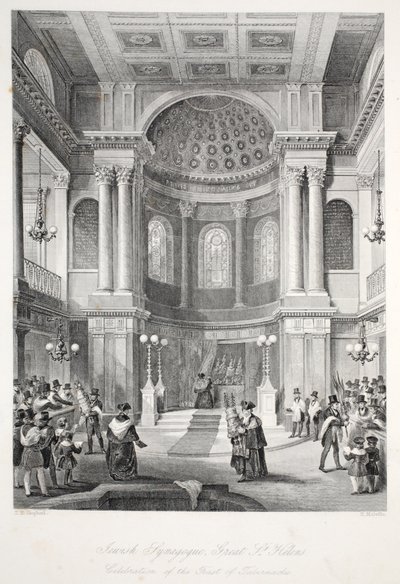 Sinagoga Ebraica, Great St Helens da Thomas Hosmer Shepherd