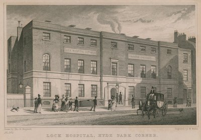 Lock Hospital, Hyde Park Corner, Londra da Thomas Hosmer Shepherd