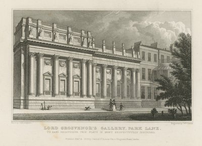 Galleria di Lord Grosvenor su Park Lane da Thomas Hosmer Shepherd