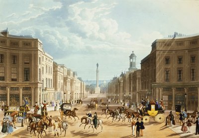 Lower Regent Street, pub. da Ackermann da Thomas Hosmer Shepherd