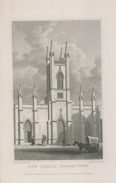 Nuova Chiesa a Somers Town da Thomas Hosmer Shepherd