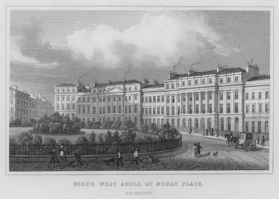 Angolo nord-ovest di Moray Place, Edimburgo da Thomas Hosmer Shepherd