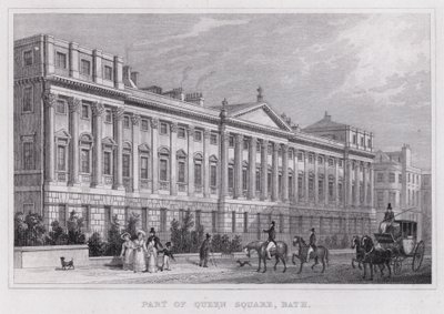 Parte di Queen Square, Bath da Thomas Hosmer Shepherd