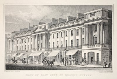Parte del lato est di Regent Street, da 
