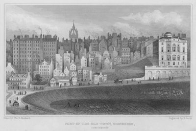 Parte della città vecchia, Edimburgo da Thomas Hosmer Shepherd