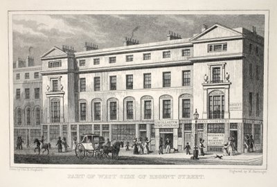 Parte del lato ovest di Regent Street, da 
