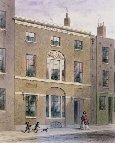 Plumbers Hall in Great Bush Lane, Cannon Street, 1851 da Thomas Hosmer Shepherd