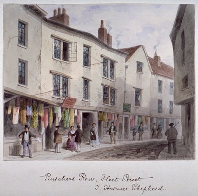 Probabilmente una vista di Holywell Street, Westminster, Londra, c1850 da Thomas Hosmer Shepherd