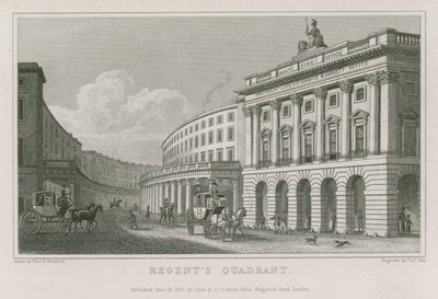 Quadrante, Regent Street, Londra da Thomas Hosmer Shepherd