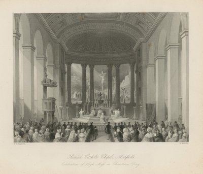 Chiesa cattolica romana a Moorfields da Thomas Hosmer Shepherd