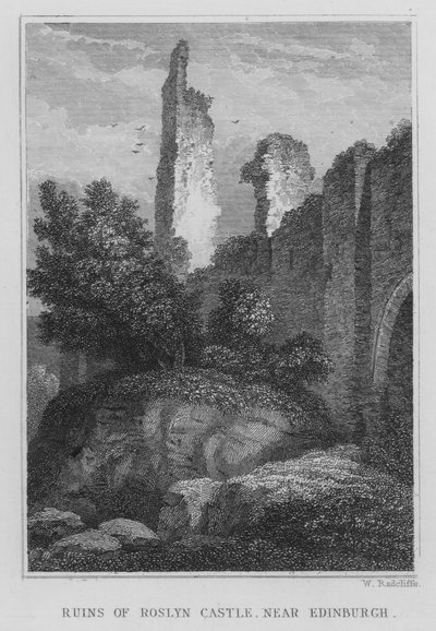 Rovine del castello di Roslyn, vicino a Edimburgo da Thomas Hosmer Shepherd