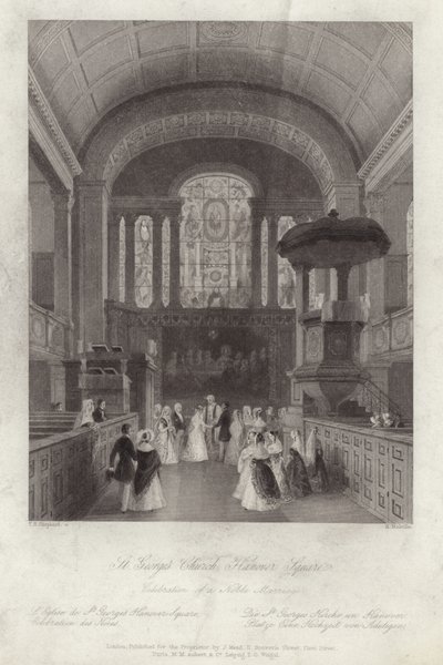 Chiesa di San Giorgio a Hanover Square da Thomas Hosmer Shepherd