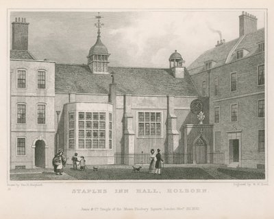 Sala di Staples Inn, Holborn da Thomas Hosmer Shepherd