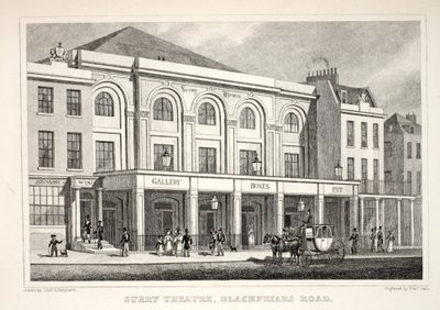Teatro di Surry, Blackfriars Road, da 