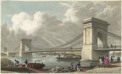 Ponte sospeso sul Tamigi a Hammersmith da Thomas Hosmer Shepherd