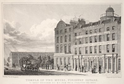 Tempio delle Muse, Finsbury Square, da 