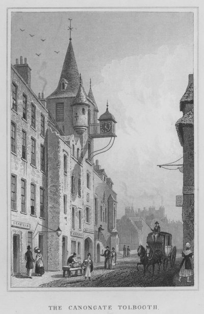 Il Canongate Tolbooth da Thomas Hosmer Shepherd