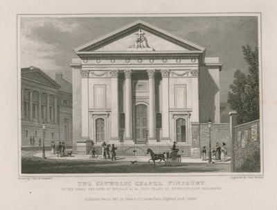 La cappella cattolica a Finsbury da Thomas Hosmer Shepherd