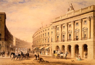 The County Fire Office, Londra, prima metà del XIX secolo da Thomas Hosmer Shepherd