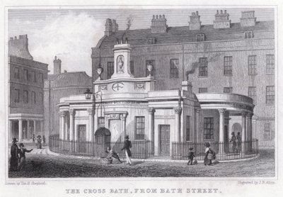 Il Cross Bath, da Bath Street da Thomas Hosmer Shepherd