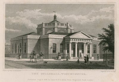 La Guildhall, Westminster, Londra da Thomas Hosmer Shepherd