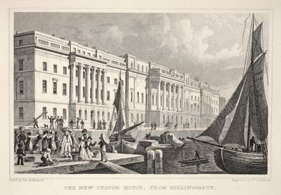 La nuova dogana, da Billingsgate, da 