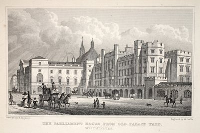 La Casa del Parlamento da Old Palace Yard, Westminster, da 