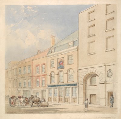 Il Principe Alberto, 11 Coopers Row, Crutched Friars, e magazzini di tè e vini di Cooper da Thomas Hosmer Shepherd