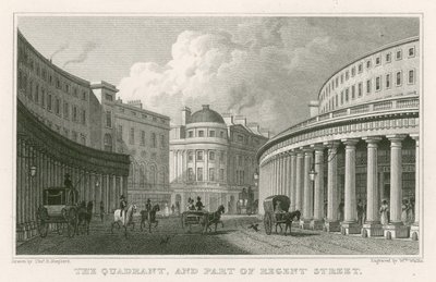 Il Quadrante e parte di Regent Street, Londra da Thomas Hosmer Shepherd