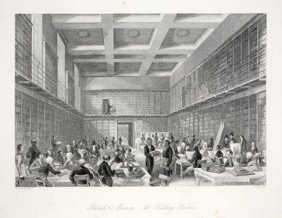 Sala di lettura e biblioteca al British Museum, da 