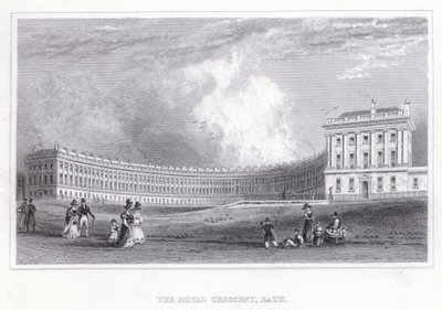 Il Royal Crescent, Bath da Thomas Hosmer Shepherd