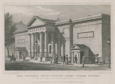 Istituzione Russell, Great Coram Street, Londra da Thomas Hosmer Shepherd