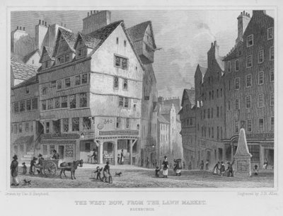 Il West Bow, dal Lawn Market, Edimburgo da Thomas Hosmer Shepherd