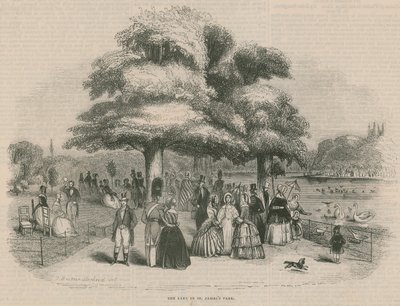 Il lago nel Parco di St James da Thomas Hosmer Shepherd