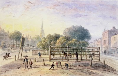 Veduta di Islington Pound, 1850 da Thomas Hosmer Shepherd