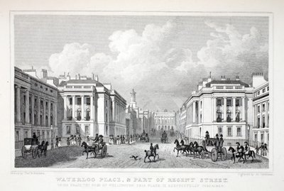 Waterloo Place e parte di Regent Street, da 