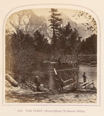 Il traghetto - Fiume Merced, Valle del Semita da Thomas Houseworth