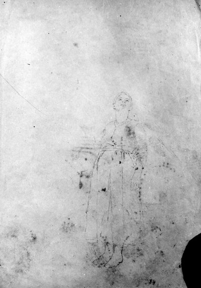 Schizzo di braccio e schizzo di due mani da Thomas Hovenden