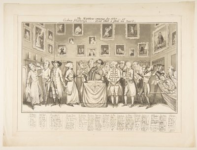 Il Matthew-orama per il 1827 o Cockney Gleanings, non è un buon un ora, 26 marzo 1827 da Thomas Howell Jones