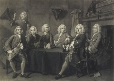 Il club degli Aldermen di Benn, inciso da J. Faber da Thomas Hudson