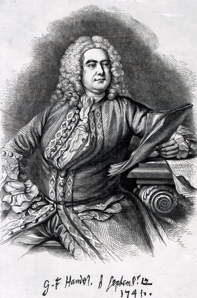 George Frederick Handel, 1749 da Thomas Hudson